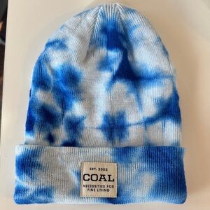 Coal Blue Tie-Dye Beanie